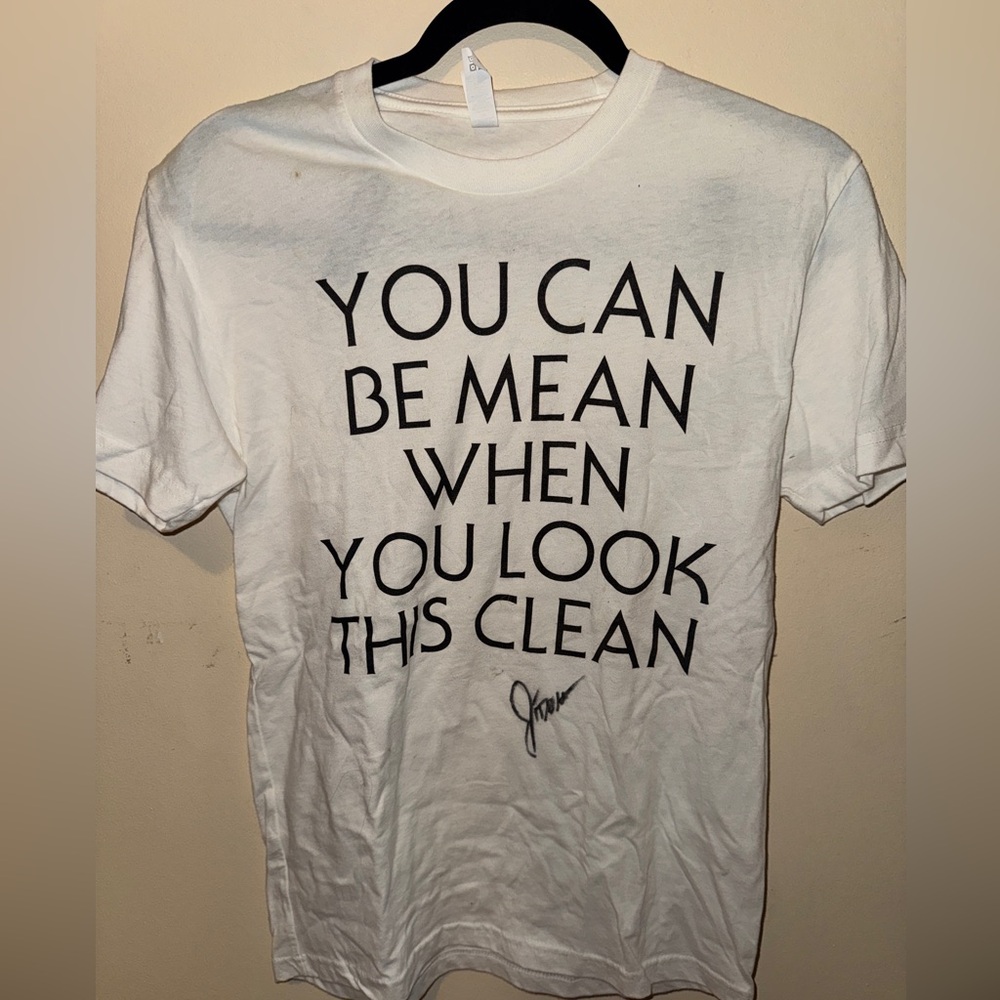 White Graphic Tee signed by Jidenna